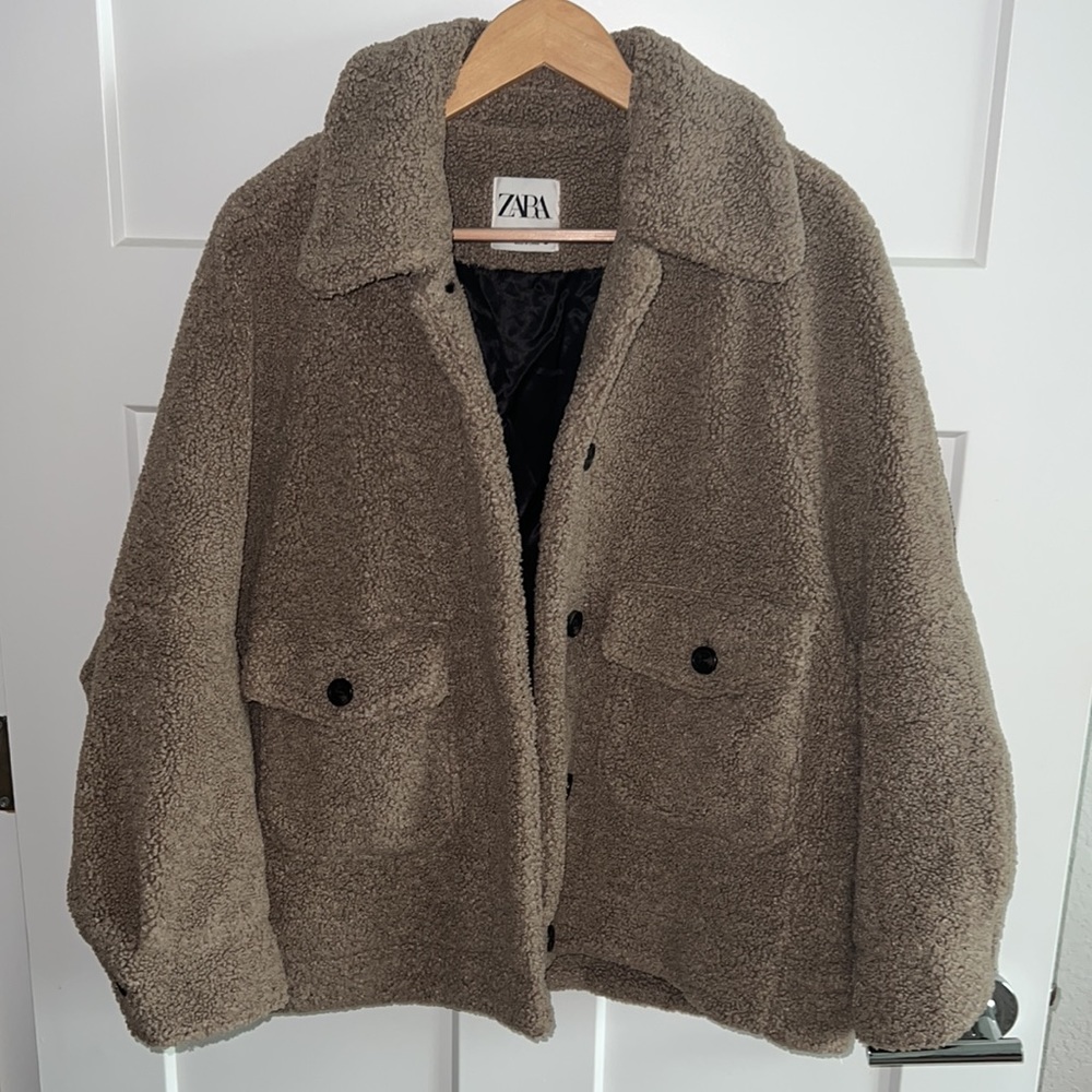 Zara Pile Fleece Jacket - Picture 2 of 4